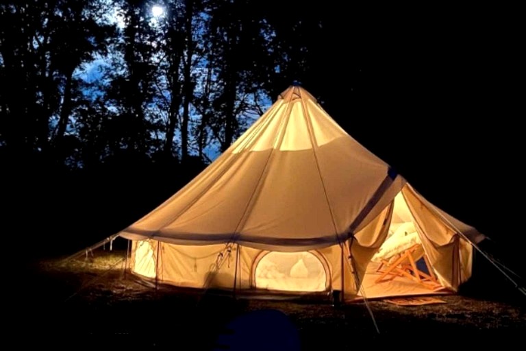 Radiant Stargazing Bell Tent Oasis Near Sinking Creek, Missouri