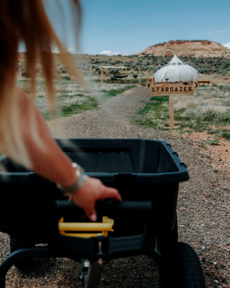 Spacious Bell Tent Rental for Two to Go Glamping in Utah