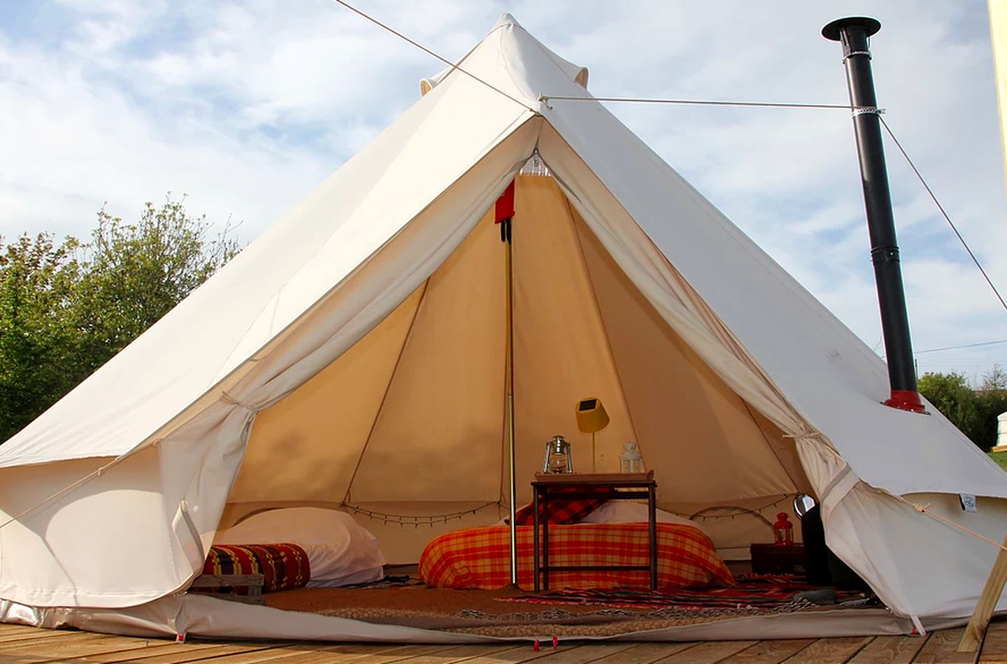 Bell Tents Nestled Within 30-Acre Farm in Devon, UK