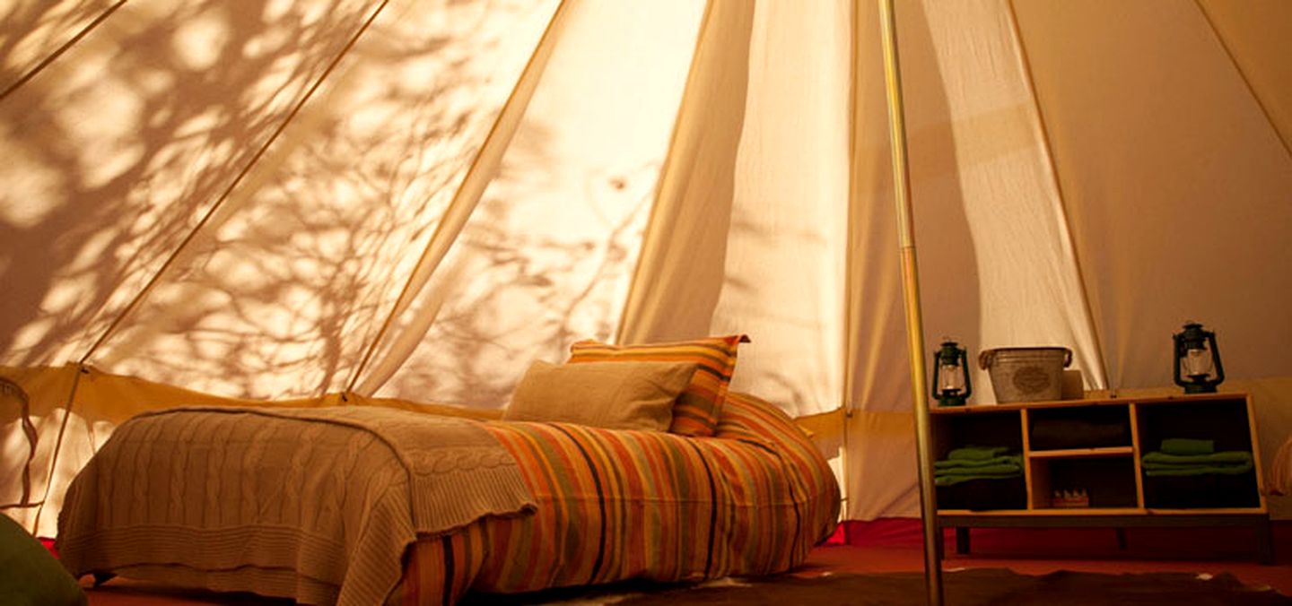 Romantic Bell Tent Rental with Breathtaking Views of Anderson Valley in Historic Boonville, California