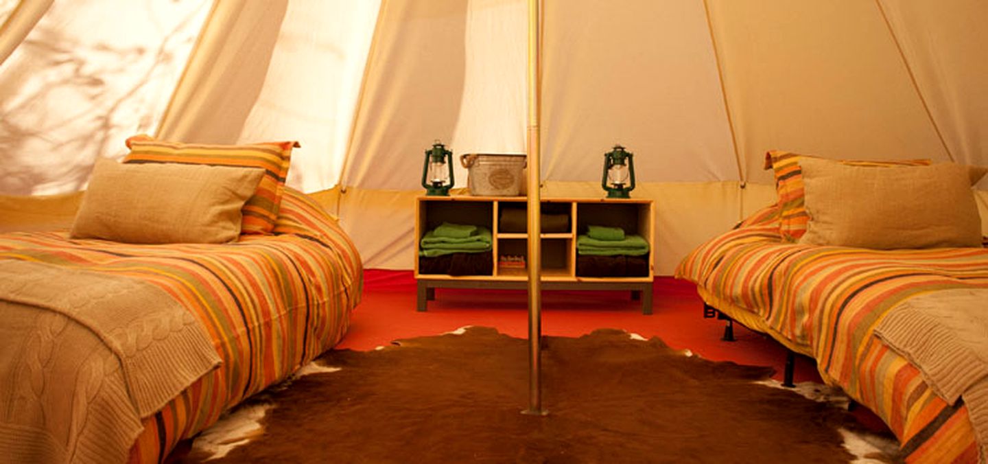 Romantic Bell Tent Rental with Breathtaking Views of Anderson Valley in Historic Boonville, California