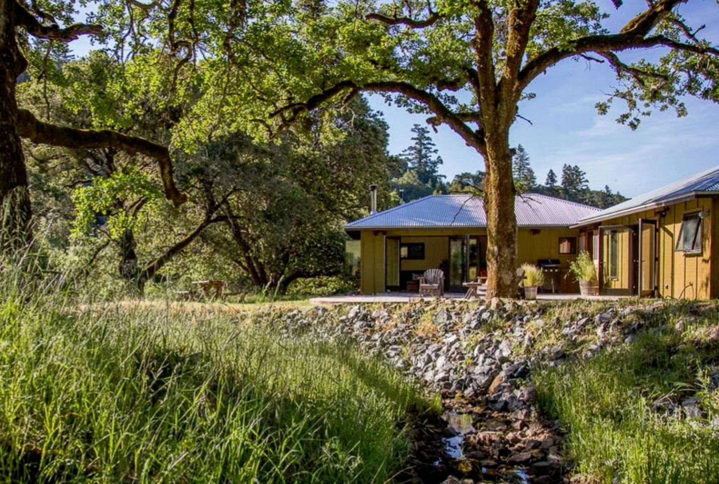 Charming Camping Cabin with a Swimming Pond in Anderson Valley, California