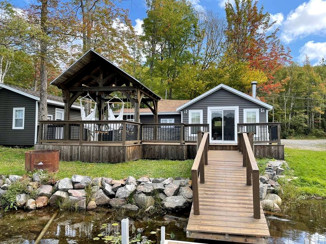 Lakefront Cottage Ideal for a Family Escape with Private Dock in Nova Scotia