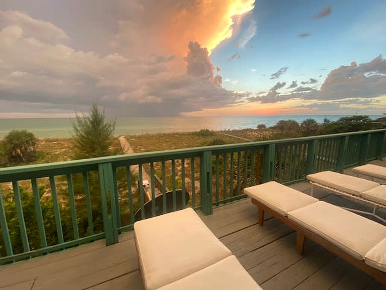 Spacious Beachfront House with Panoramic Gulf Views on Little Gasparilla Island, Florida