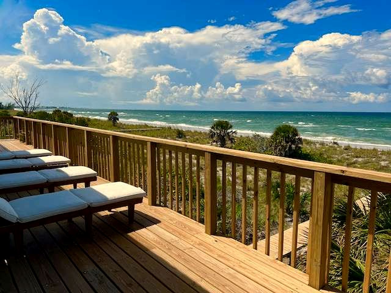 Spacious Beachfront House with Panoramic Gulf Views on Little Gasparilla Island, Florida