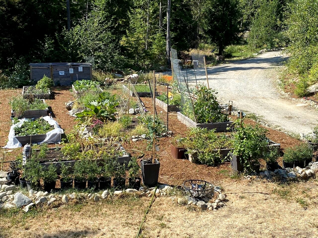 Big Glamping Tent Nestled in Nature on Large Deck, Halfmoon Bay, British Columbia