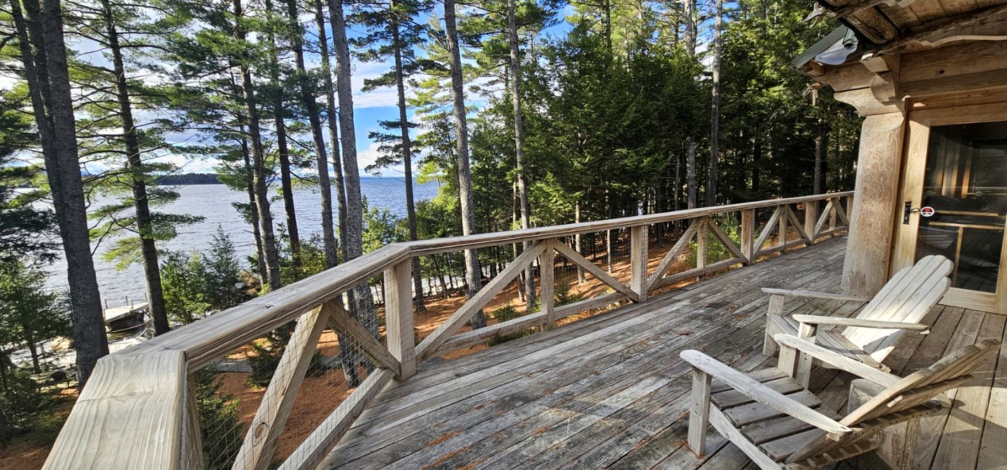 Rustic Luxury Retreat with Panoramic Lake & Mountain Views in Beaver Cove, Maine