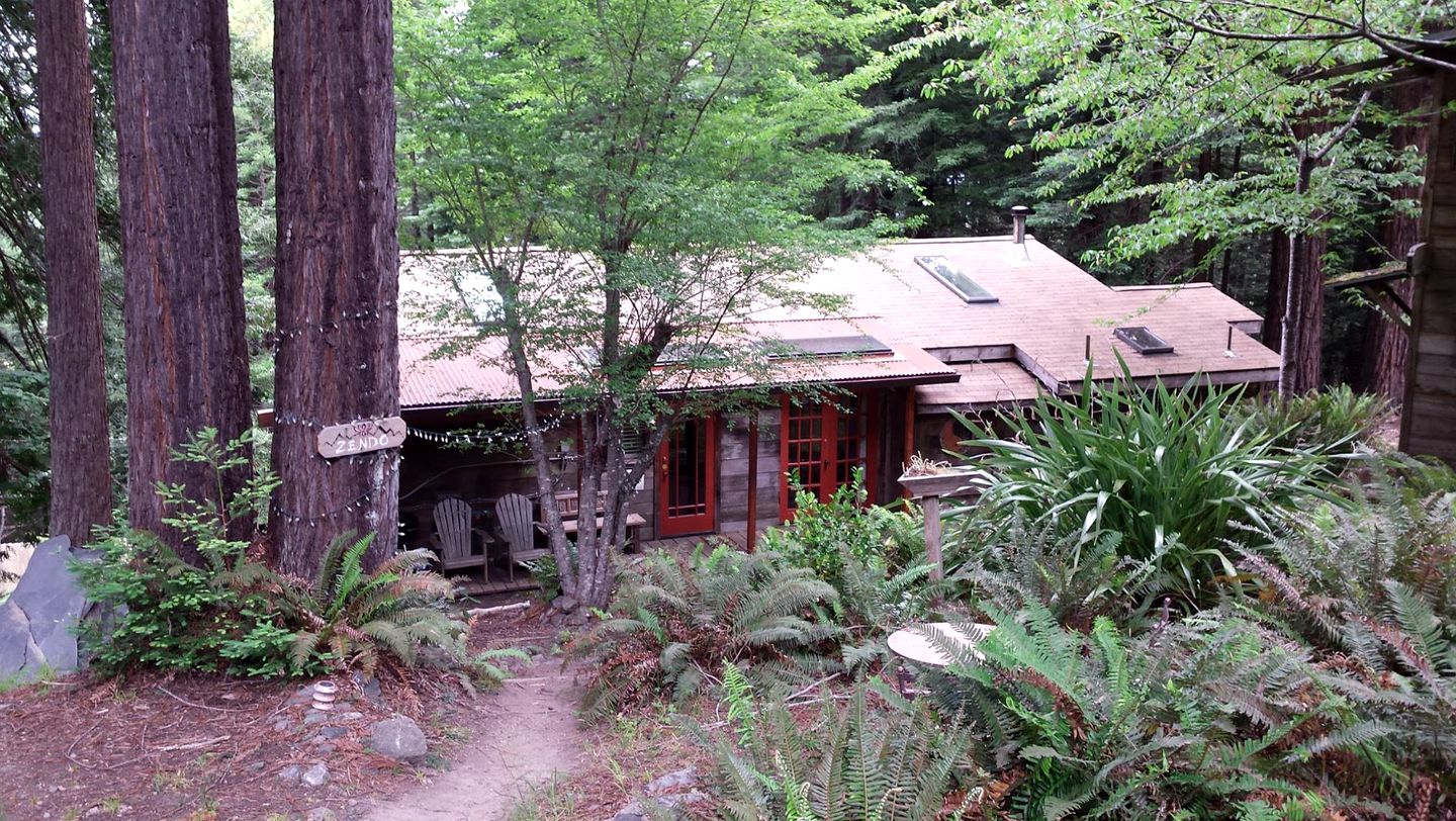 Peaceful and Secluded Cabin Nestled in the Redwoods near Mendocino, California