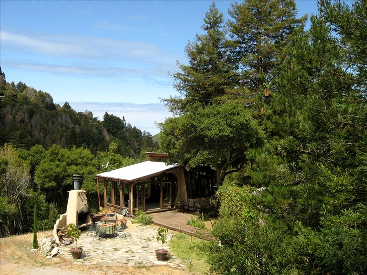 Private Vacation Rental and Yurt with an Outdoor Hot Tub and Fireplace in Big Sur, California