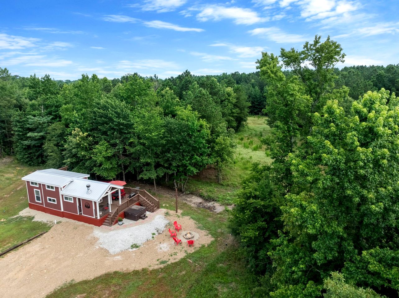 Breathtaking Cabin Nestled Amidst Trees and Barbecue Provided in Broken Bow, Oklahoma