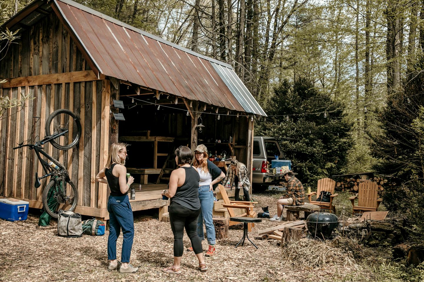 Peaceful Cabin Stay with Fire Pit, Sauna & Mountain Adventure in Zirconia, North Carolina