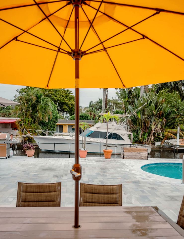 Waterfront Canal-View Vacation Home with Heated Pool & Outdoor Dining Near Fort Lauderdale Beach, Florida