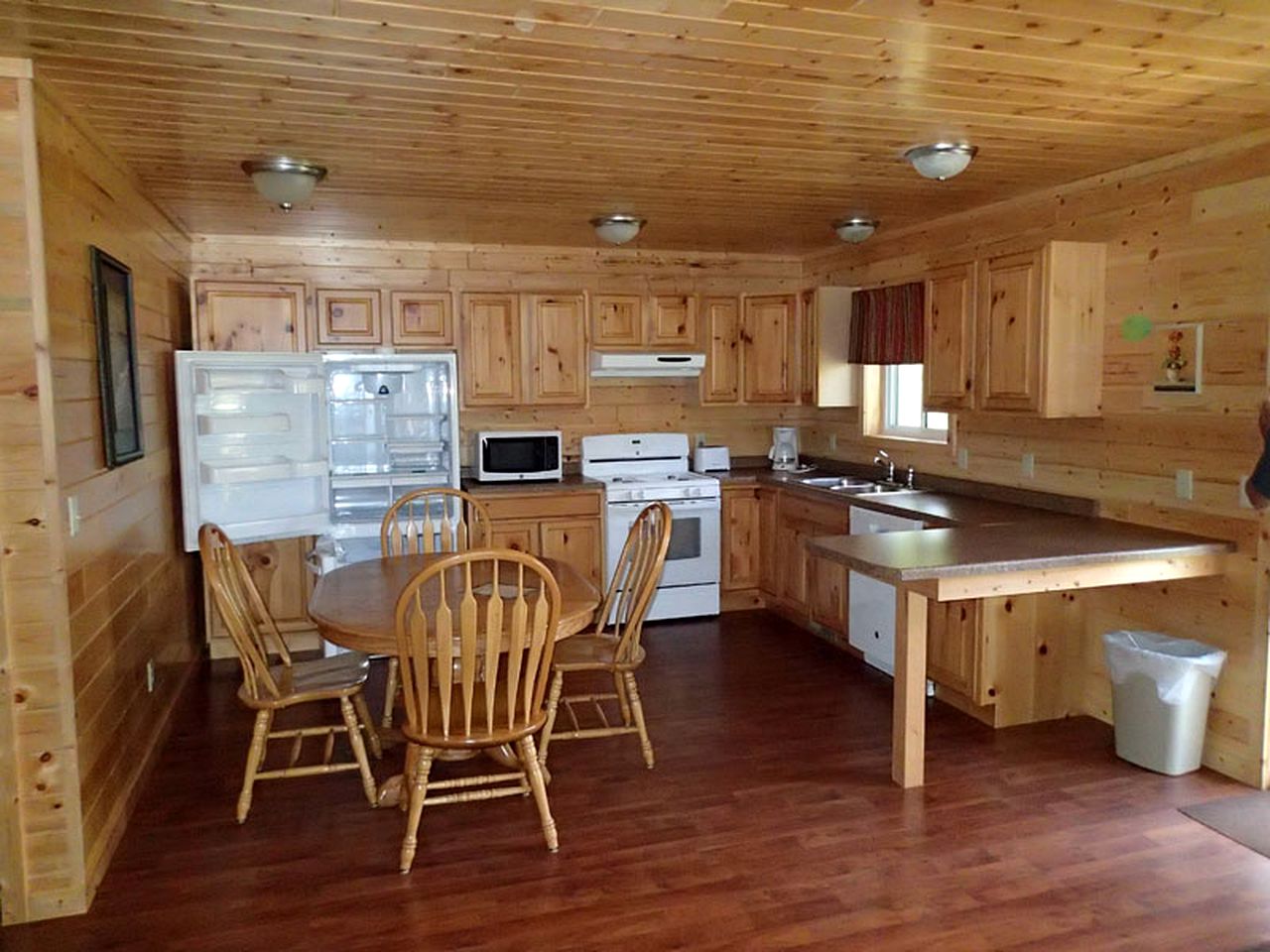 Wheelchair-Friendly Cabin Vacation with Wooden Interior on Pelican Lake, Minnesota