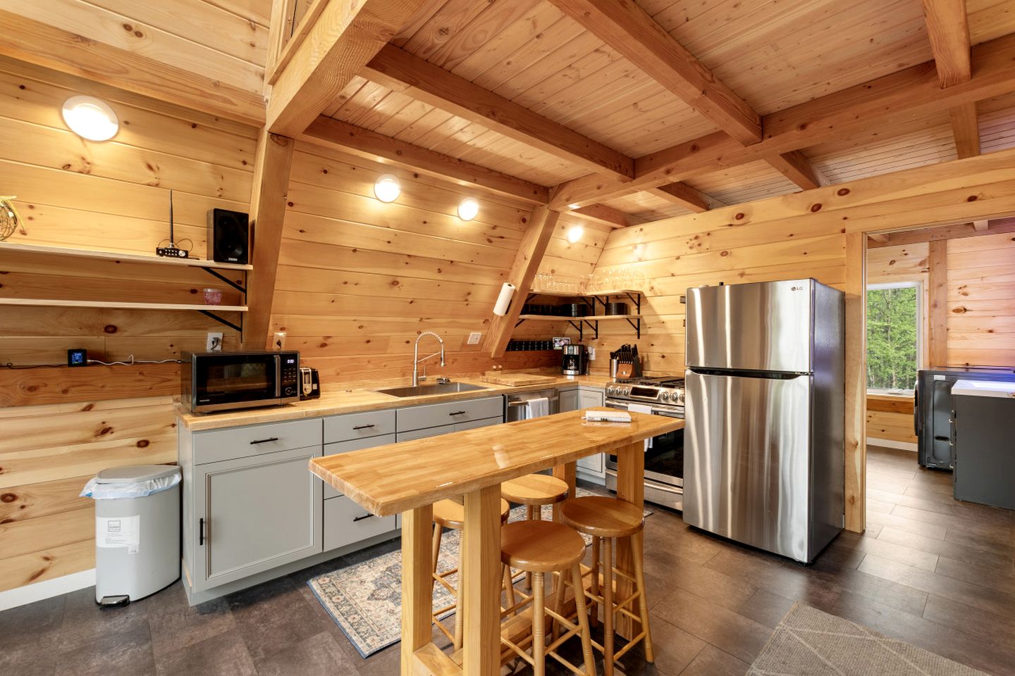 Luxurious A-Frame Cabin Nestled Among Spectacular Nature in New Hampshire