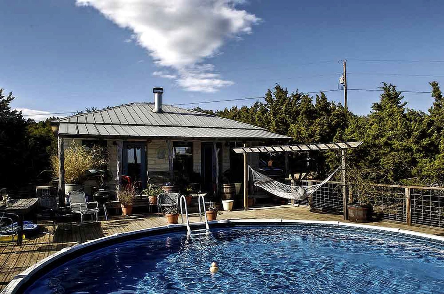 Secluded Couples' Getaway Cabin with Private Pool by Cypress Creek in Texas Hill Country