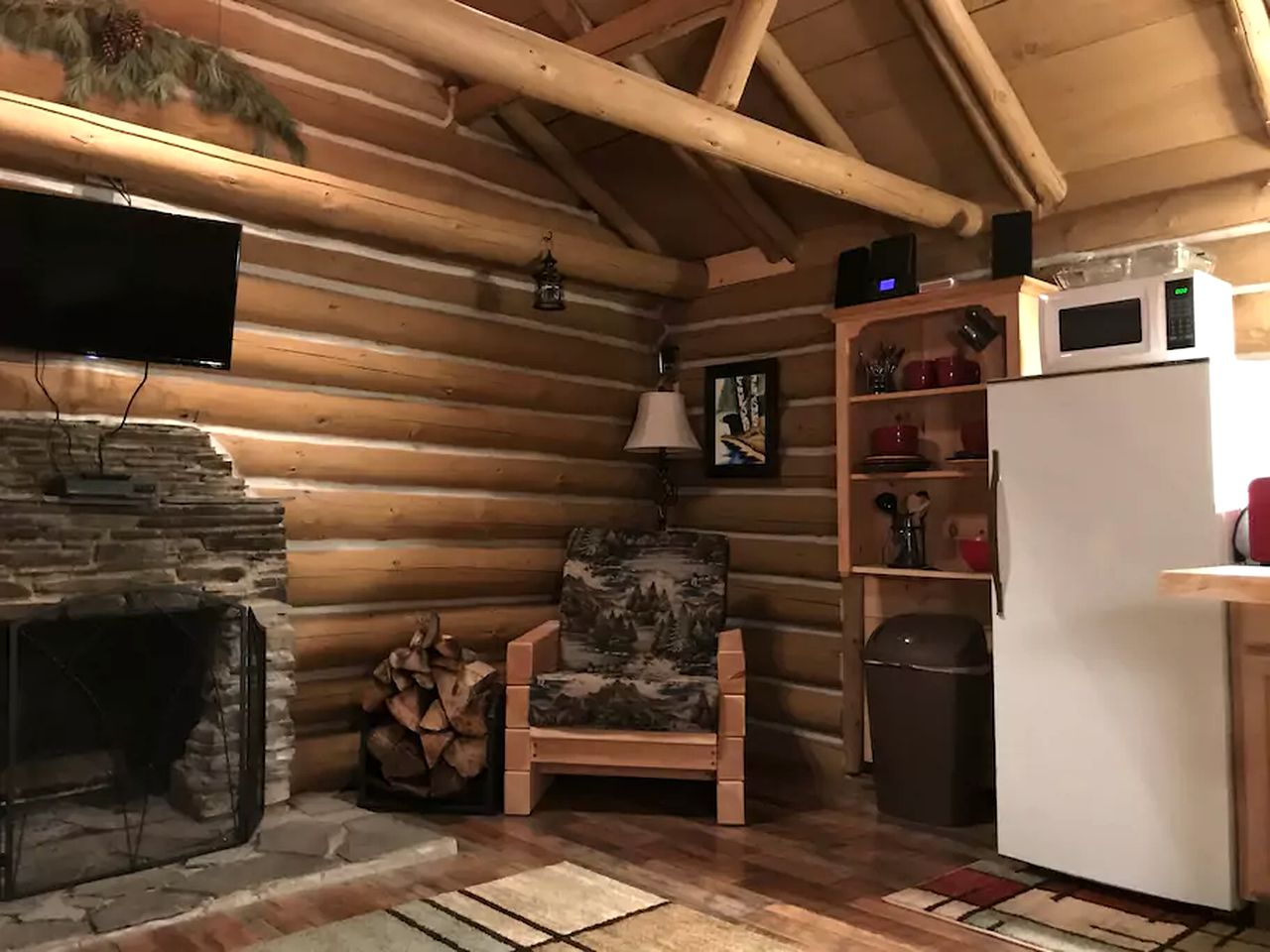 Authentic Log Cabin Rental for a Family Camping Getaway near Chase Lake, New York