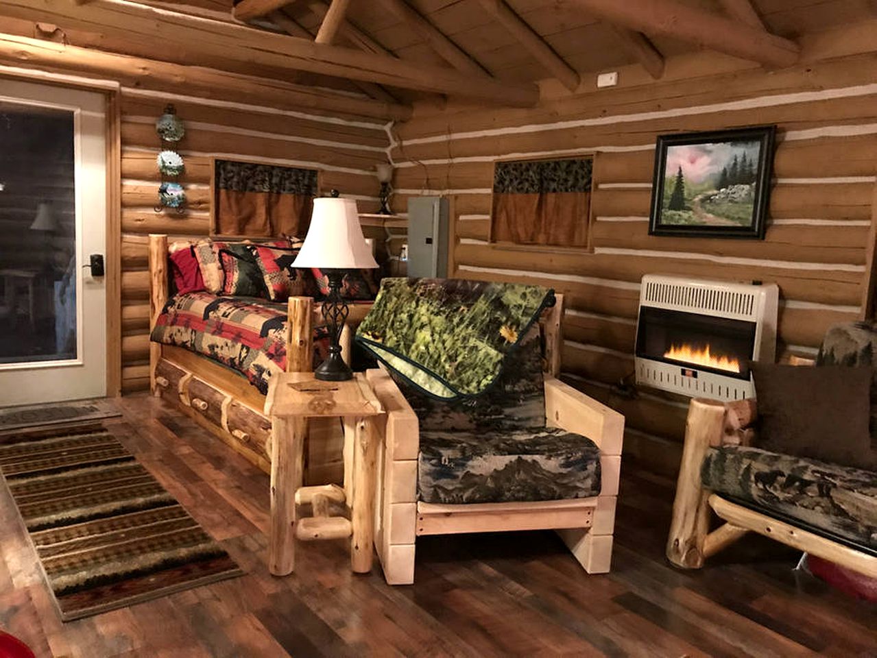 Authentic Log Cabin Rental for a Family Camping Getaway near Chase Lake, New York