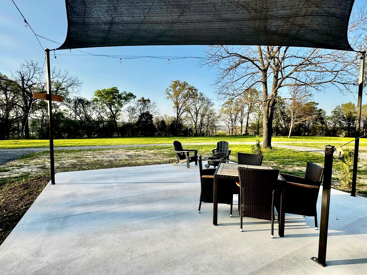Incredible Bell Tent with Fire Pit on Private Patio for a Cozy Glamping Escape in Tahlequah, Oklahoma