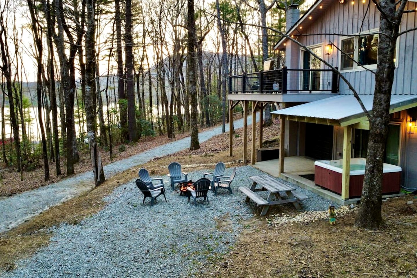 Secluded Mountain Hideaway with Hot Tub & Fire Pit near Lake Toxaway, North Carolina