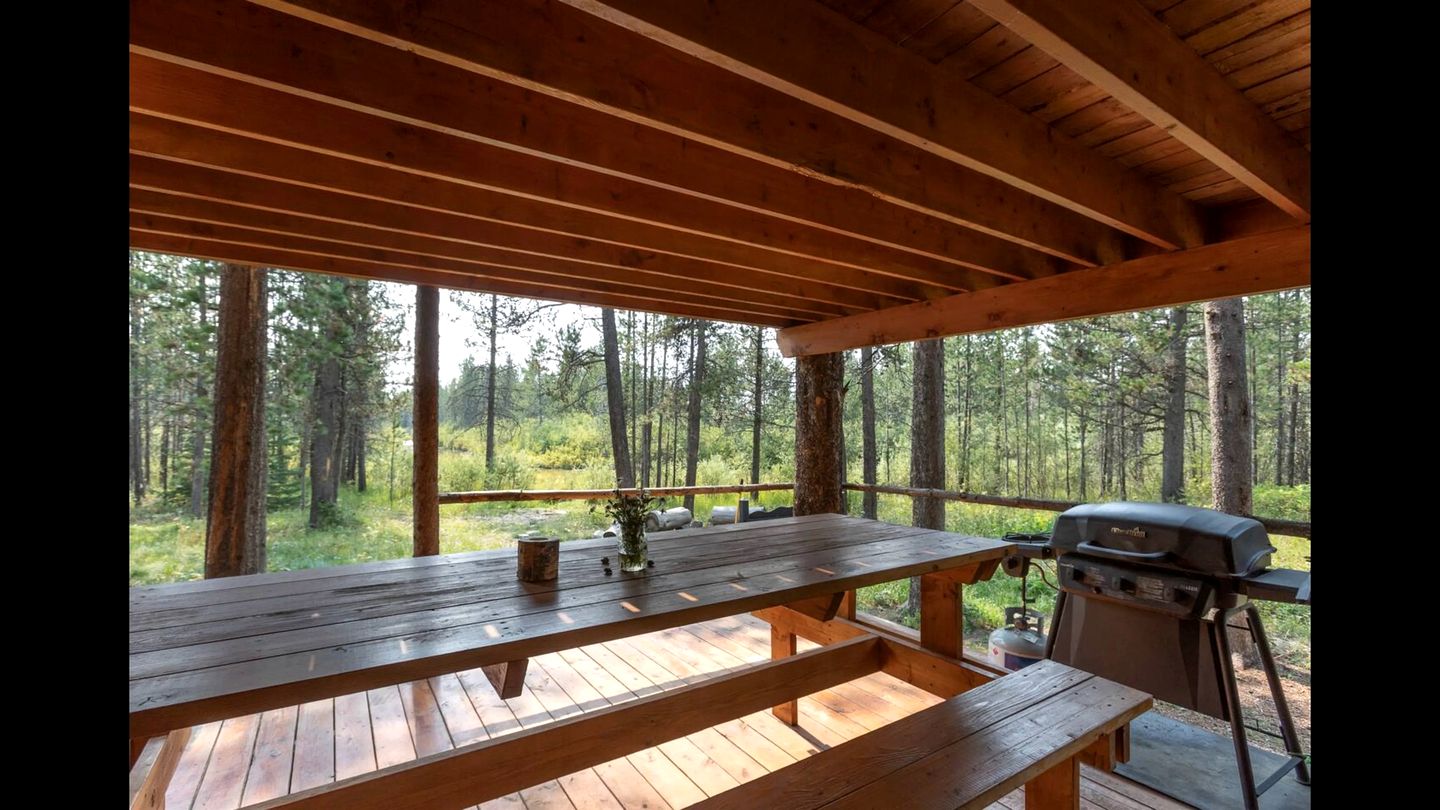 Rustic Cabin Retreat with Private Pond & Hot Tub near Island Park, Idaho