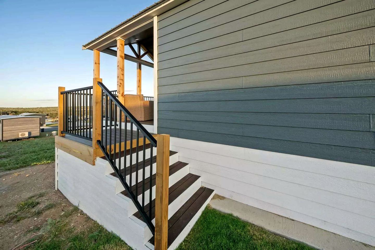 Charming Tiny Home with Private Resort Amenities, Fire Pit, and Hill Country Views Near Fredericksburg, TX