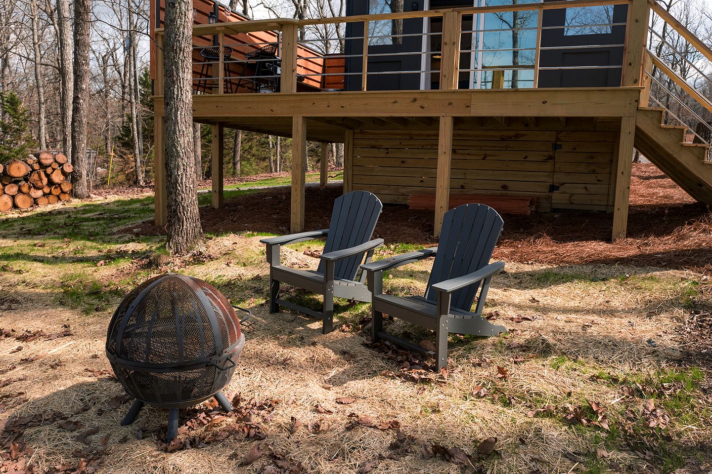 Scenic Studio Chalet with Panoramic Brow Views & Outdoor Shower near Cloudland Canyon, Menlo, Georgia