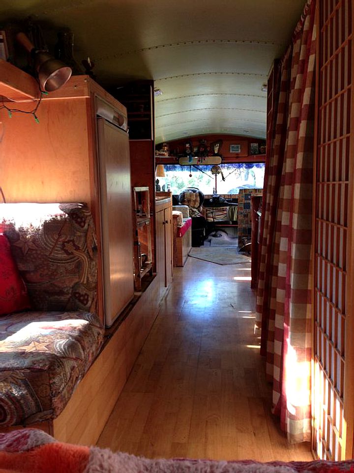 Off-Grid, Bohemian Bus in Point Arena, California