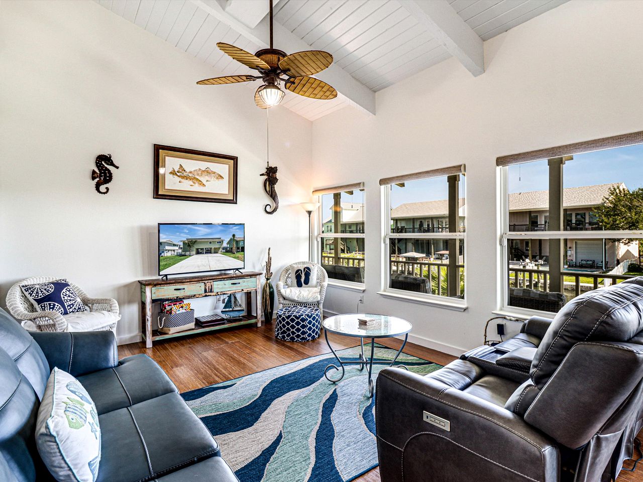 Spacious Waterfront Vacation Home with Private Pool and Dock near Rockport, Texas