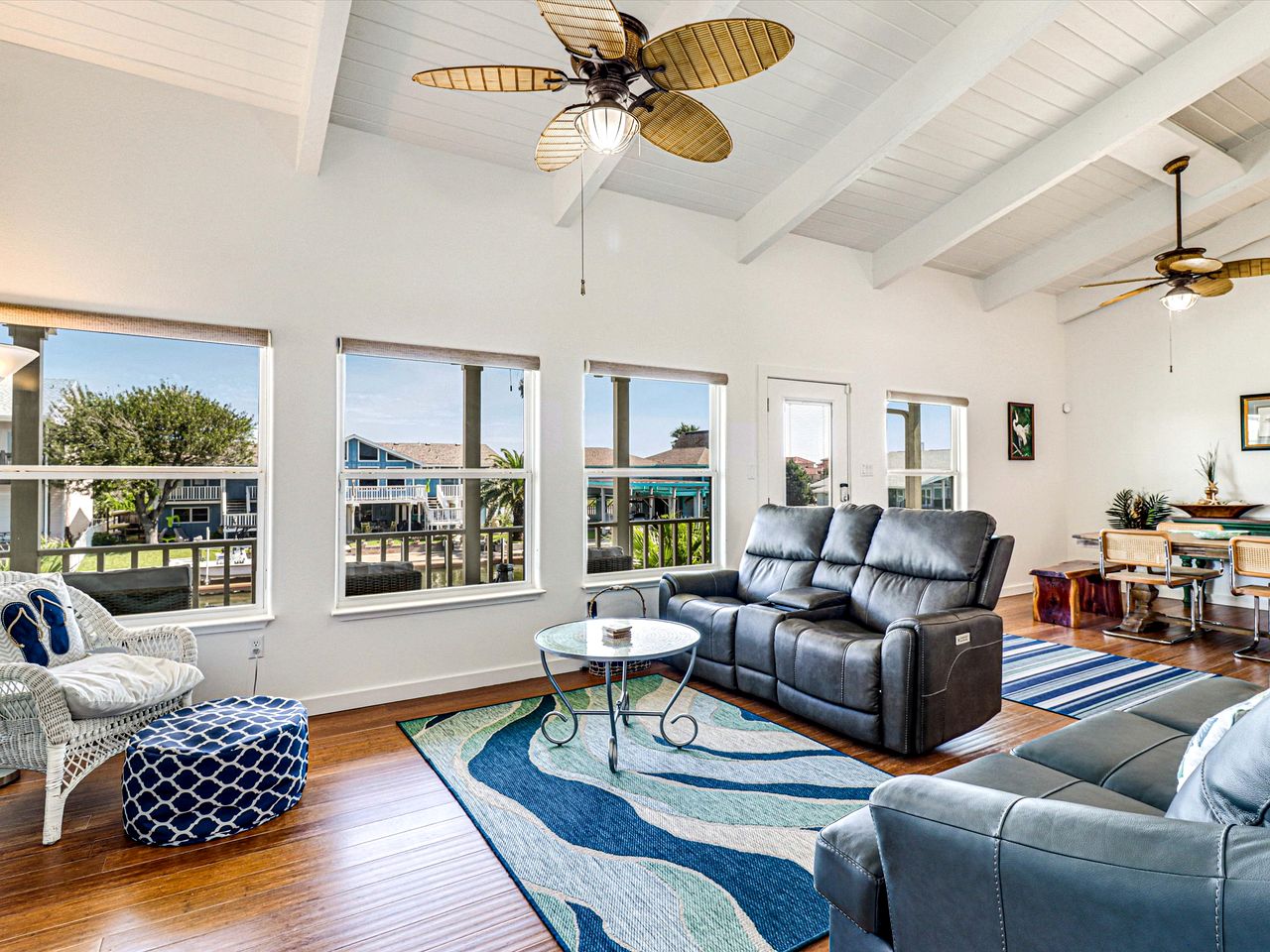 Spacious Waterfront Vacation Home with Private Pool and Dock near Rockport, Texas