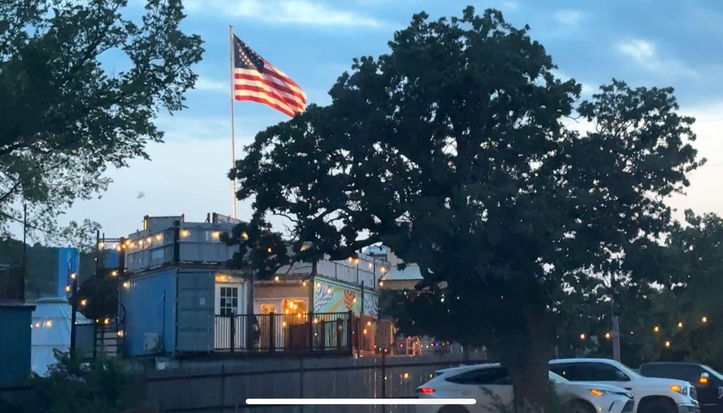 Cozy Tiny Home with Private Patio & Hammock Chairs near Bath Lake in Medicine Park, Oklahoma