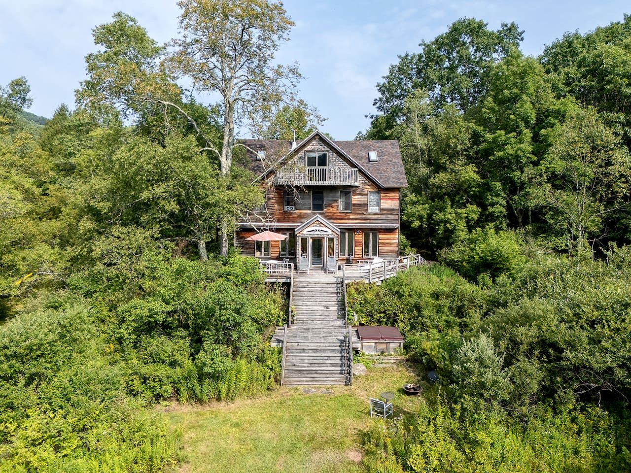 Secluded Creative Hideaway with Pond, Porch & Forest Views in Andes, New York