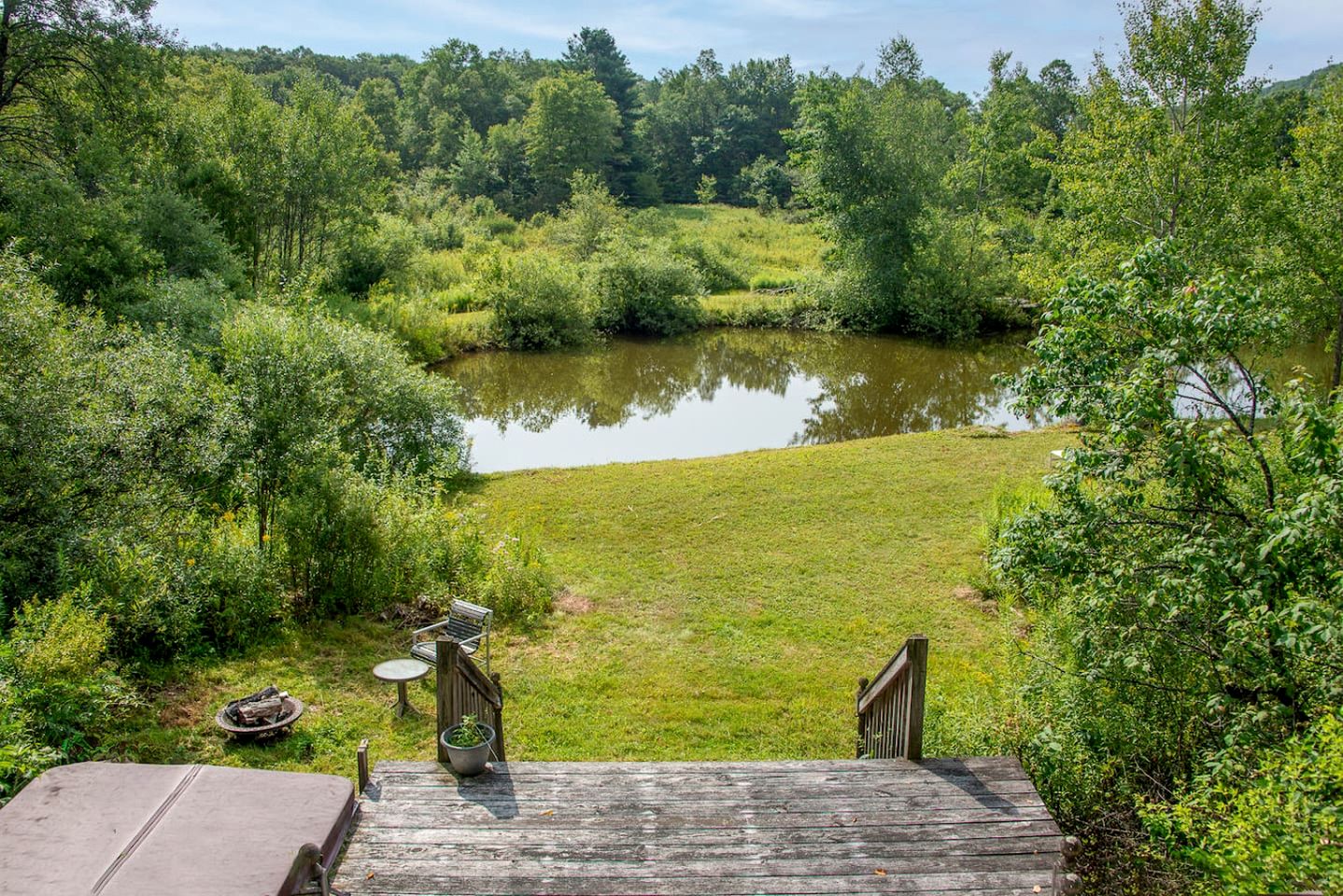Secluded Creative Hideaway with Pond, Porch & Forest Views in Andes, New York