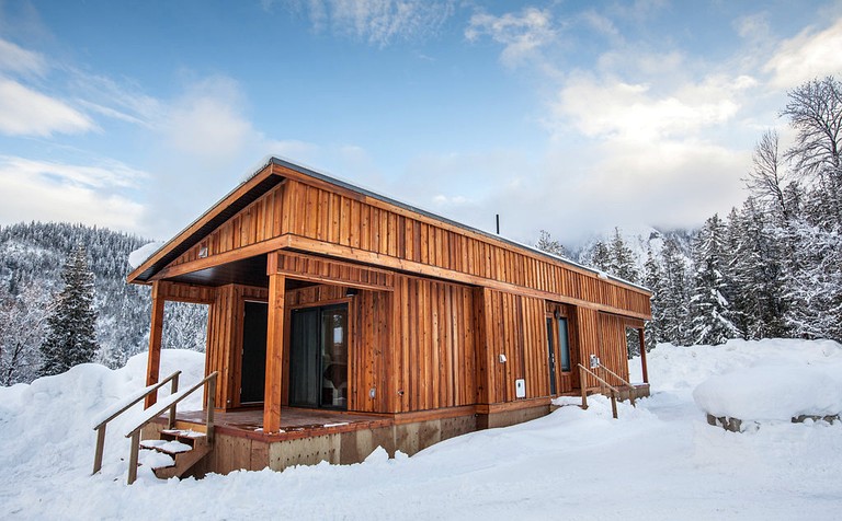 Contemporary Ski Cabin with a Fireplace in Revelstoke, British Columbia | Cabins (Revelstoke, British Columbia, Canada)