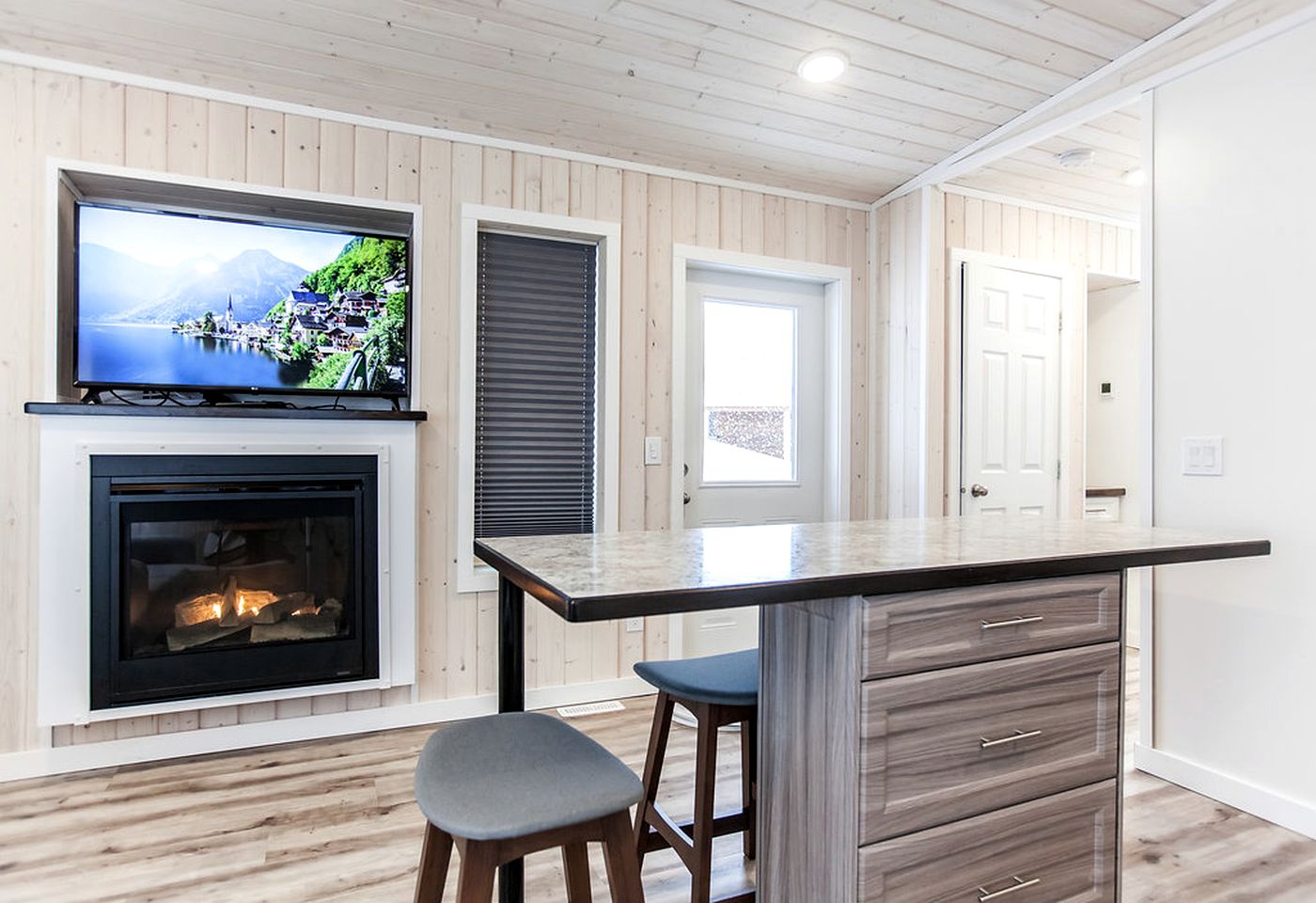 Contemporary Ski Cabin with a Fireplace in Revelstoke, British Columbia