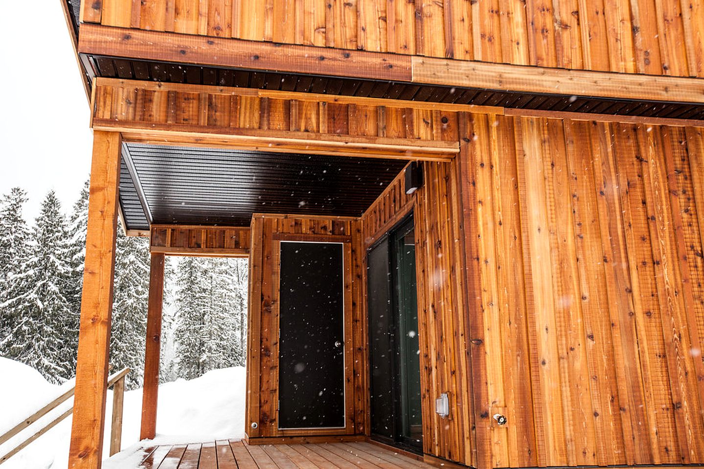 Contemporary Ski Cabin with a Fireplace in Revelstoke, British Columbia