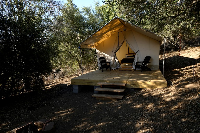 Secluded Luxury Glamping Tent with Panoramic Mountain Views near Pauma Valley, CA
