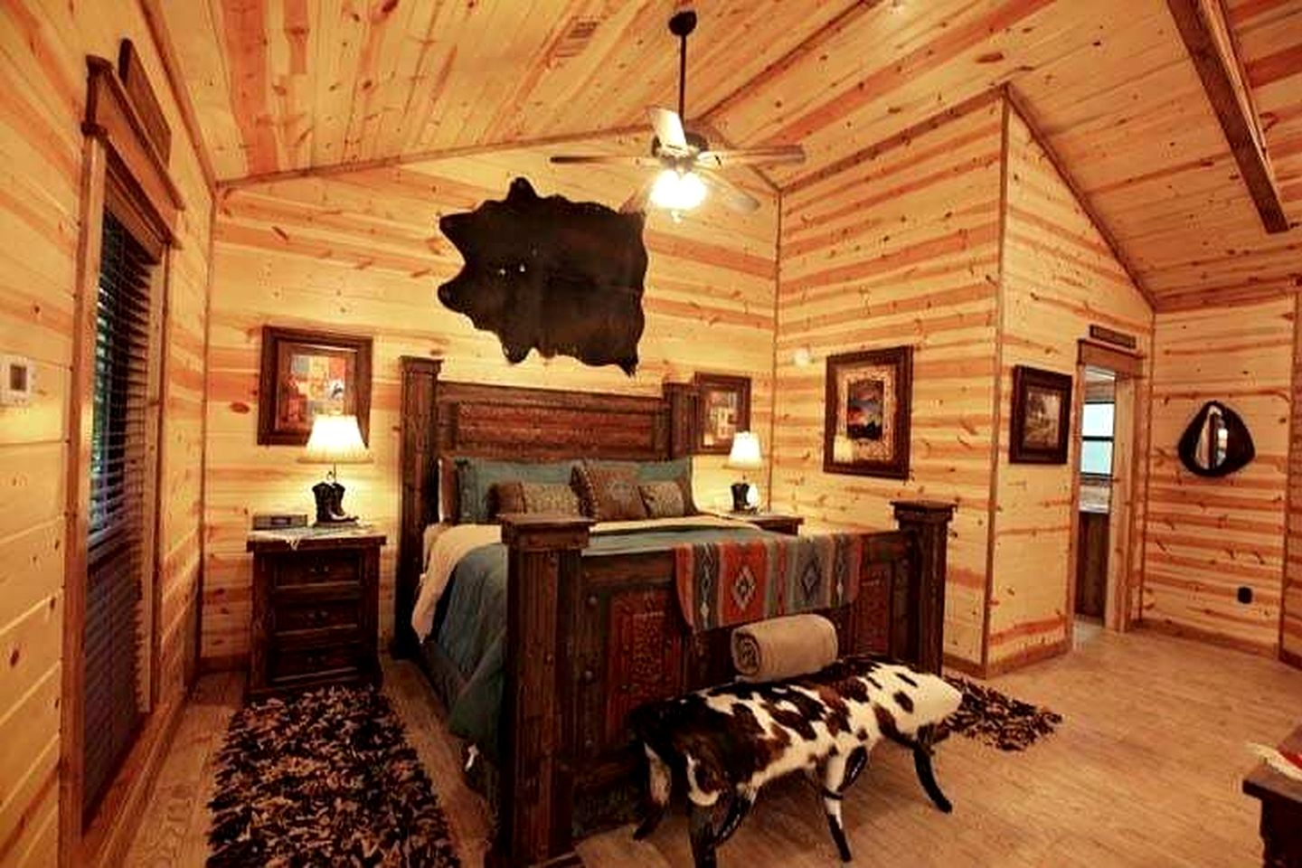 Romantic Cabin Getaway for Two with Hot Tub, Pond & Western Charm in Beavers Bend