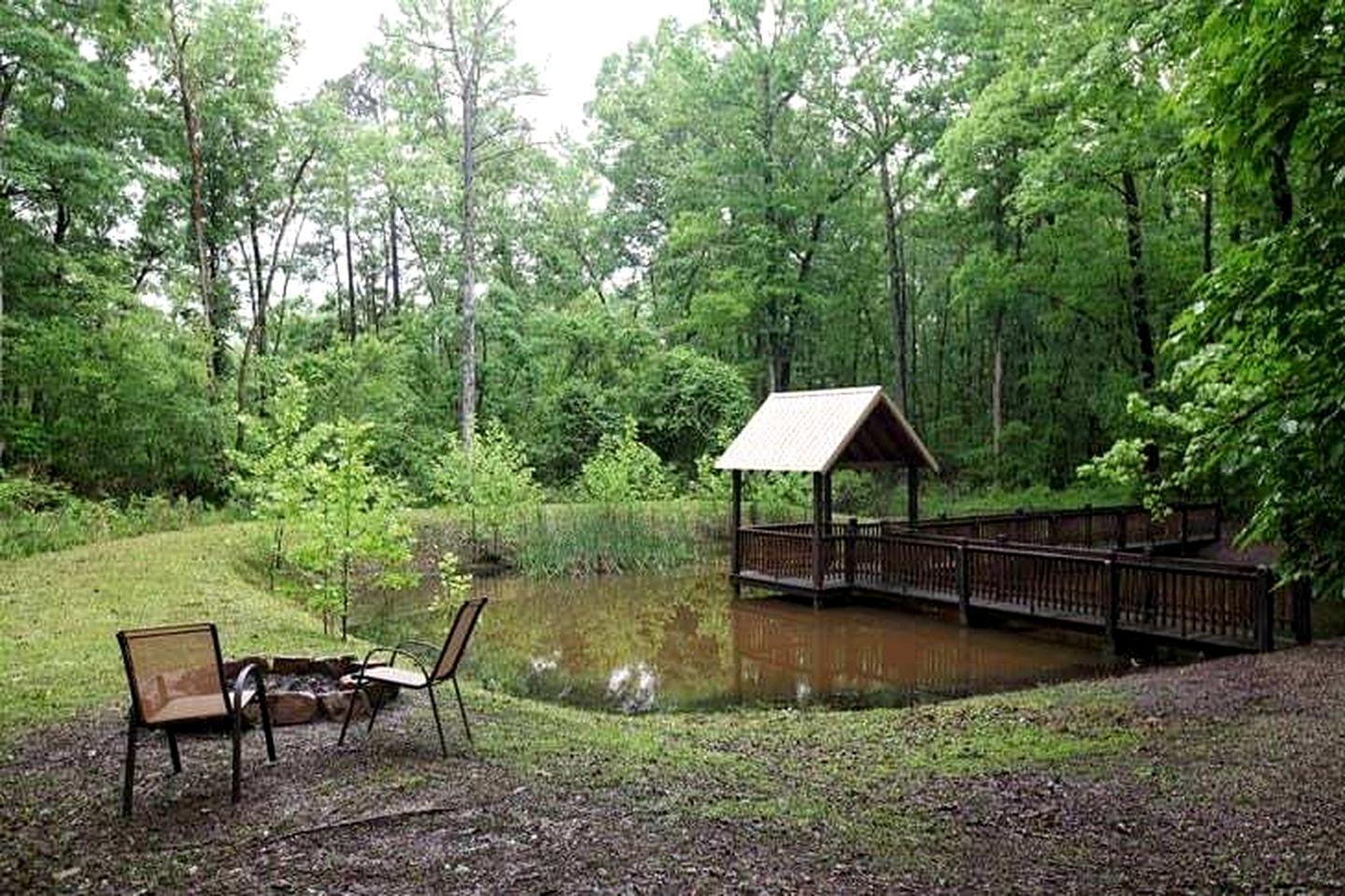 Romantic Cabin Getaway for Two with Hot Tub, Pond & Western Charm in Beavers Bend