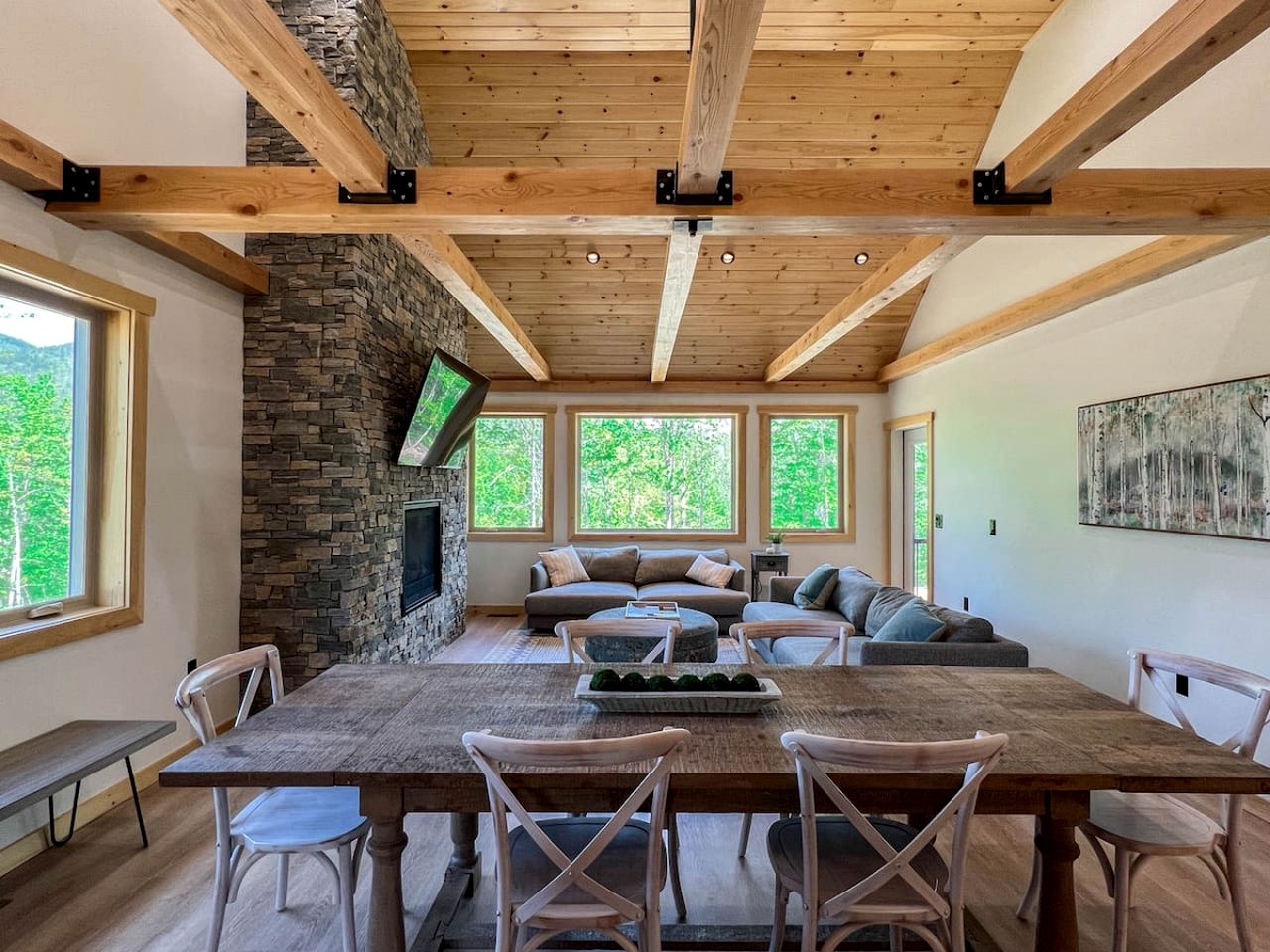 Breathtaking Cabin with Fireplace and Hot-tub in Bartlett, New Hampshire
