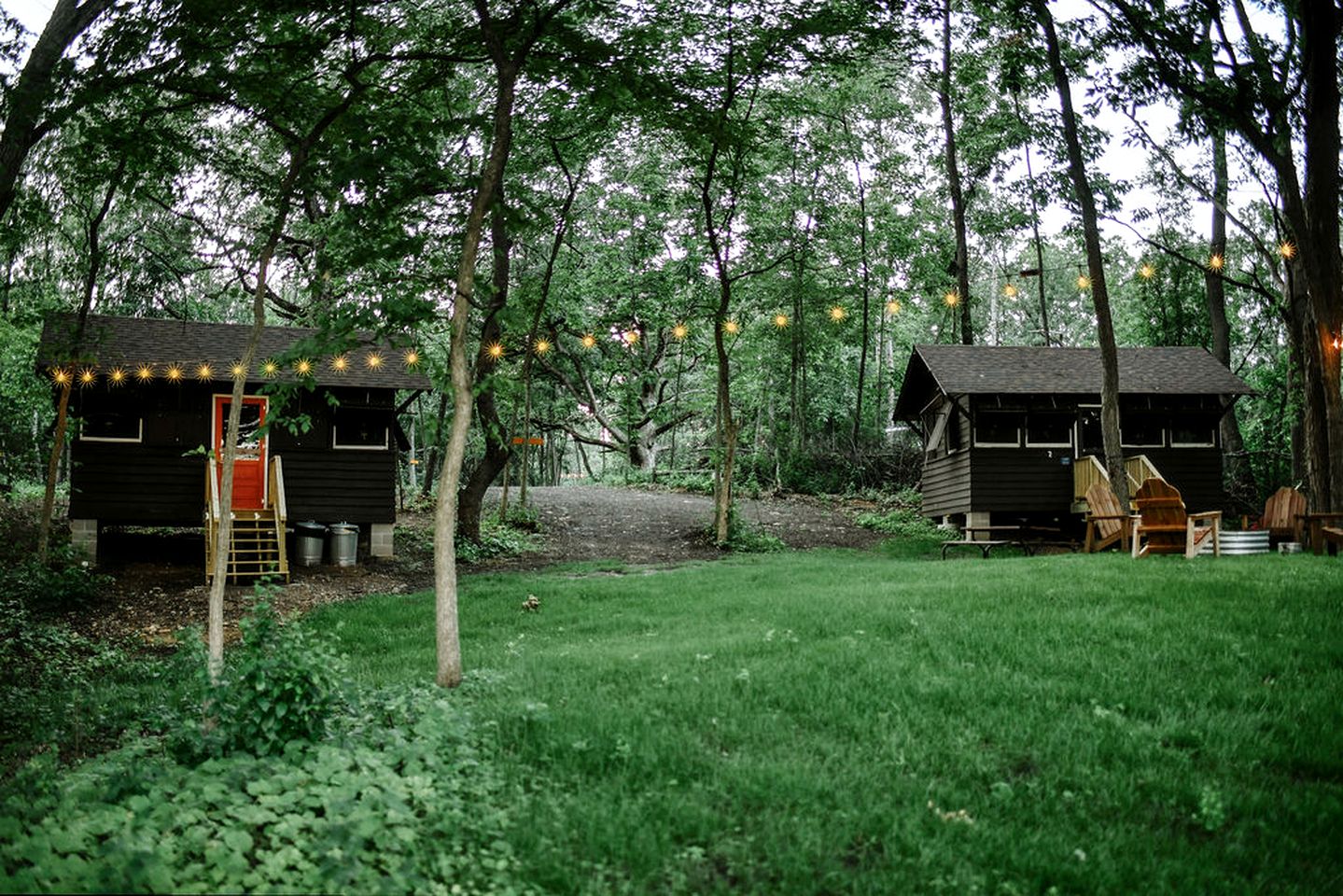 Two Incredible Antique Scout Cabins Surrounded by Nature for a Unique Outdoor Experience in Troy, Wisconsin