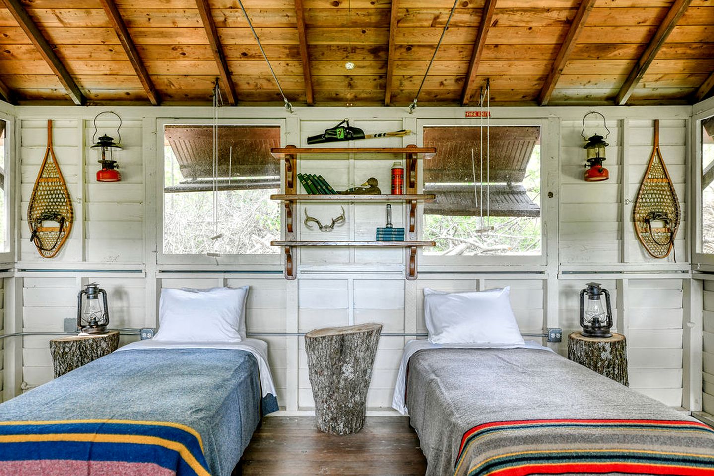 Two Incredible Antique Scout Cabins Surrounded by Nature for a Unique Outdoor Experience in Troy, Wisconsin