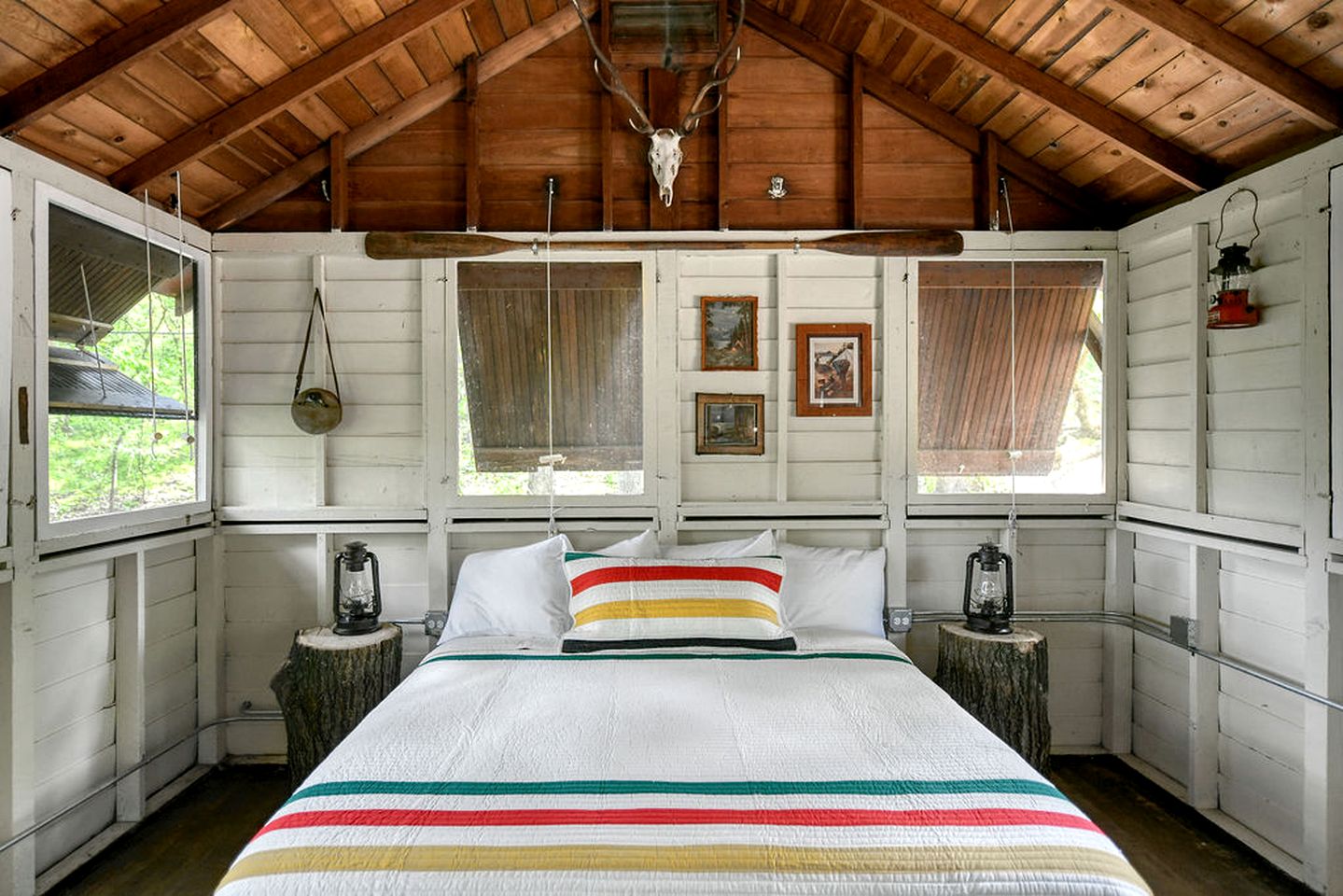 Two Incredible Antique Scout Cabins Surrounded by Nature for a Unique Outdoor Experience in Troy, Wisconsin