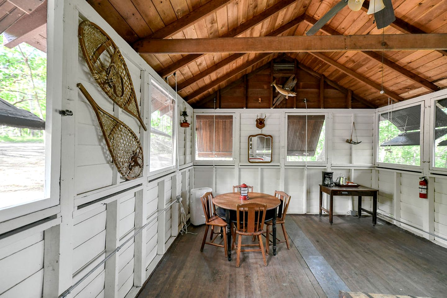 Two Incredible Antique Scout Cabins Surrounded by Nature for a Unique Outdoor Experience in Troy, Wisconsin