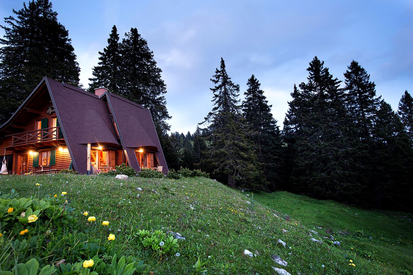 Log Cabin with Views of Mount Triglav in Cerklje na Gorenjskem, Slovenia