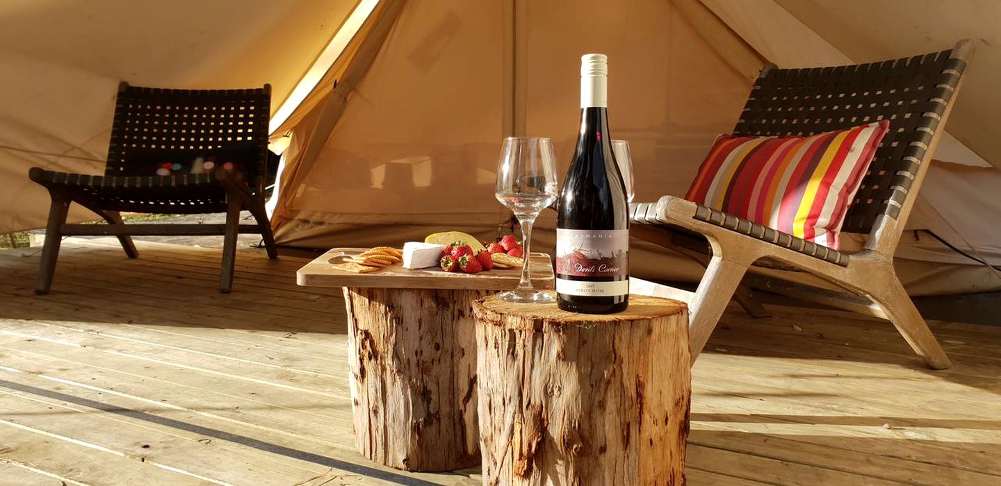 Amazing Glamping Experience near the Stunning Mount Mangana Forest Reserve on Bruny Island in Tasmania