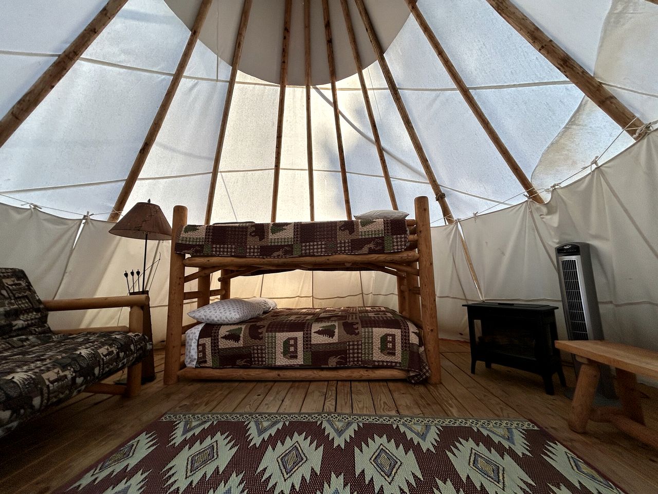 Cozy Tipi with Bunk Bed and Resort Amenities near Hall, Montana