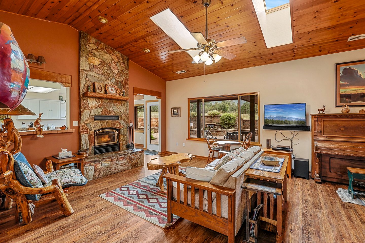 Unique Vacation Rental with Panoramic Mountain Views and Fantastic Backyard Patio in Flagstaff, Arizona