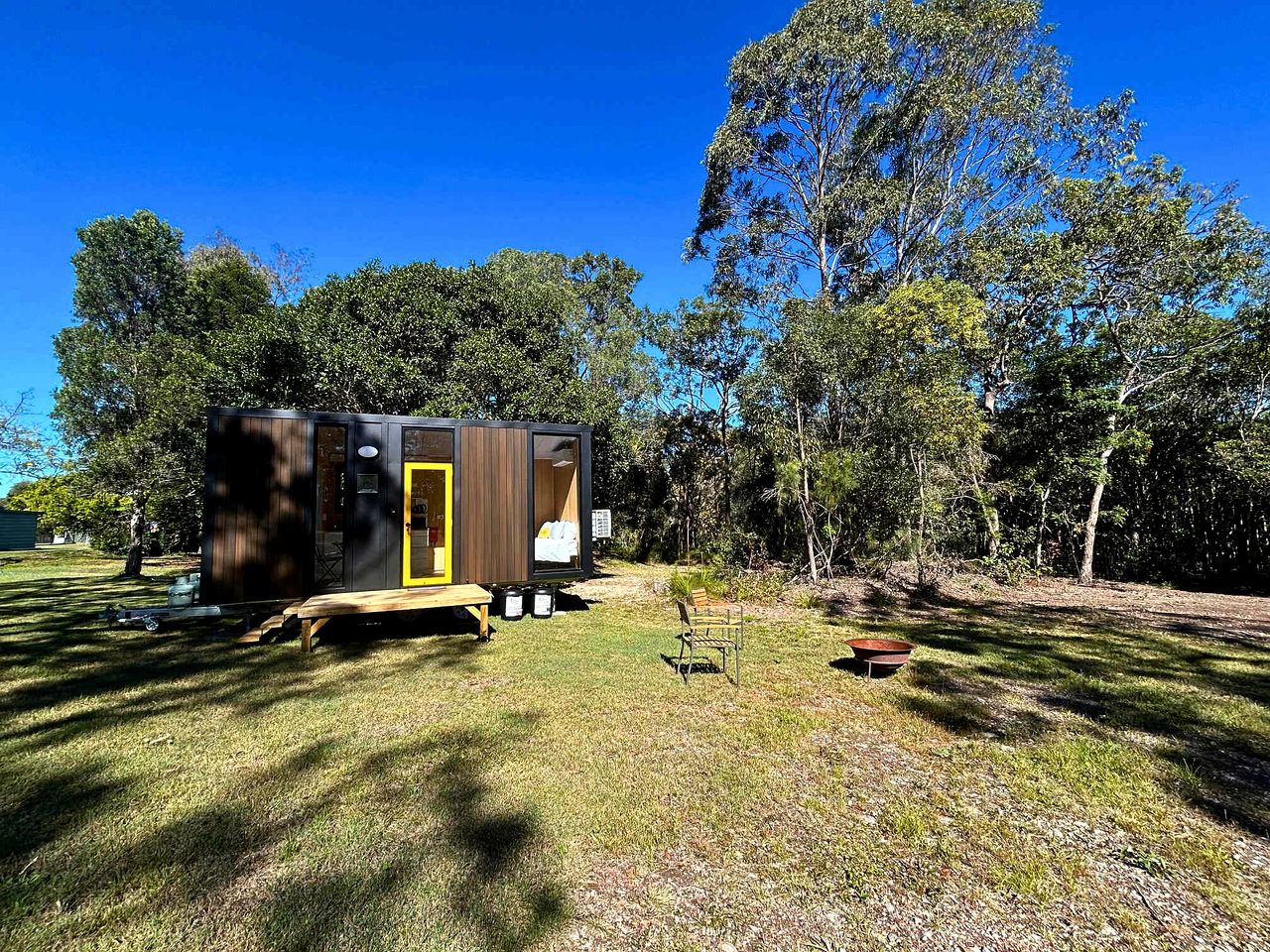 Cozy Pet-Friendly Tiny House with Bushland Wildlife Escape near Fraser Island, Fraser Coast Queensland
