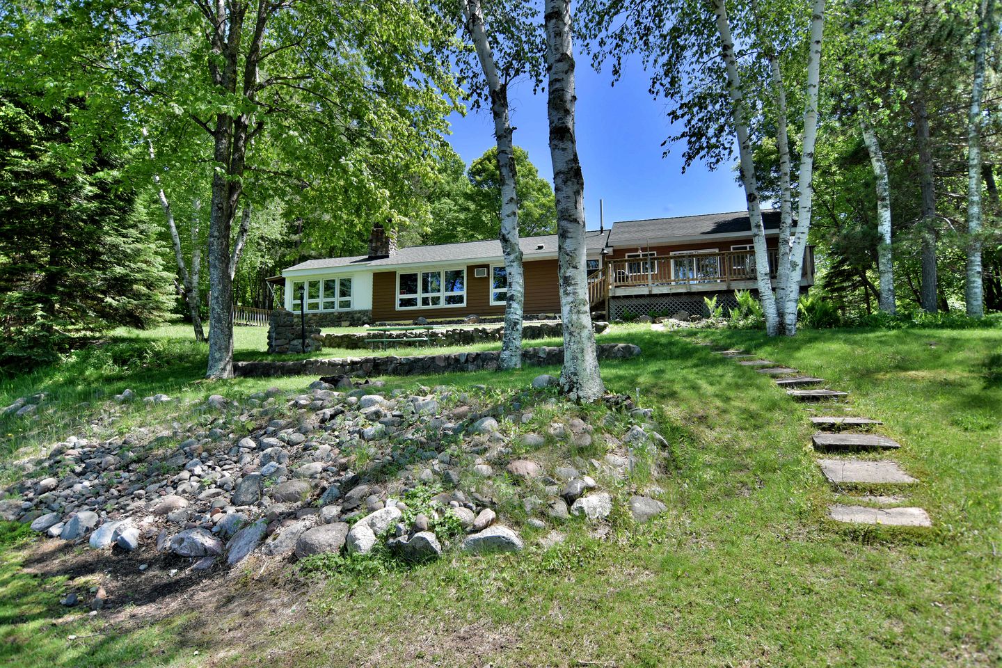 Idyllic Pet-Friendly Waterfront Cabin with Private Boat Dock on Teale Lake in Hayward, Wisconsin