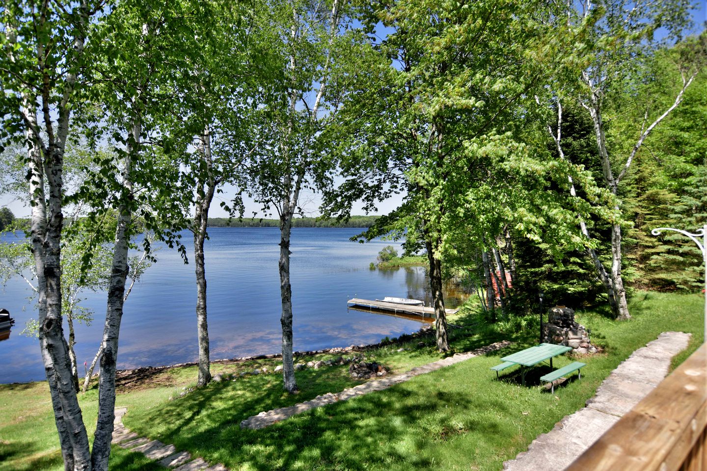 Idyllic Pet-Friendly Waterfront Cabin with Private Boat Dock on Teale Lake in Hayward, Wisconsin